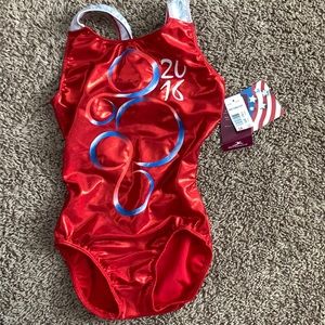 Motion wear gymnastics leotard
